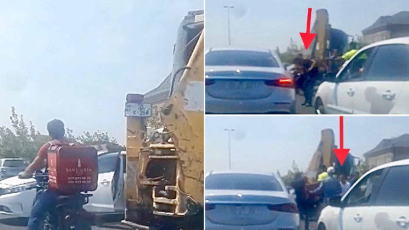 Sumqayıtda sürücülər əlbəyaxa davaya çıxdılar