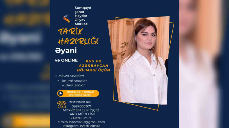 Tarix fənnindən hazırlıq kursu start götürüb