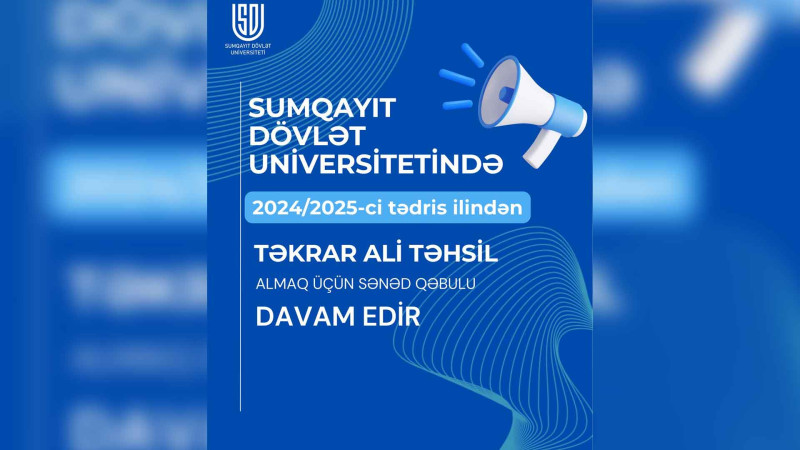 SDU-da təkrar ali təhsil almaq istəyənlərin nəzərinə