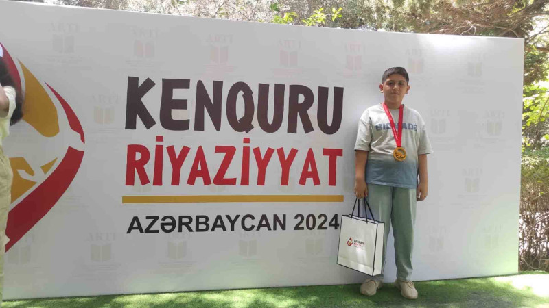 5-ci sinif şagirdi riyaziyyat müsabiqəsinin qalibi olub