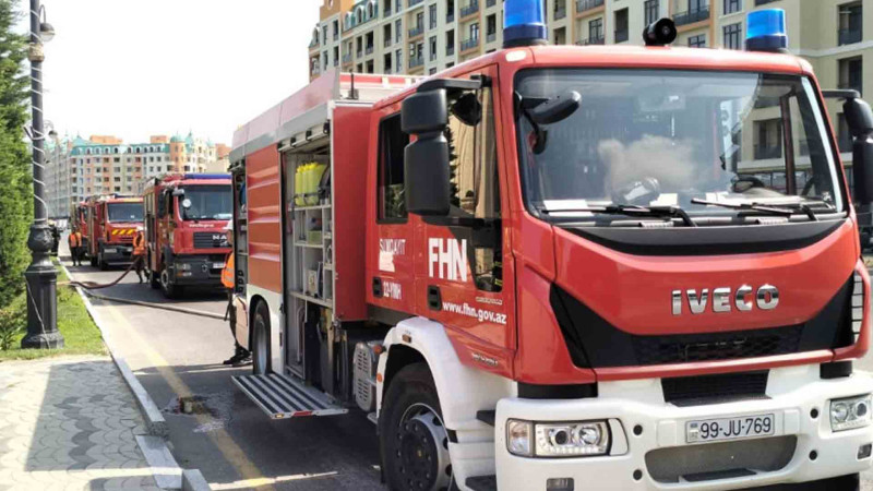 FHN Muğam Mərkəzində yanğın-taktiki təlim keçirib