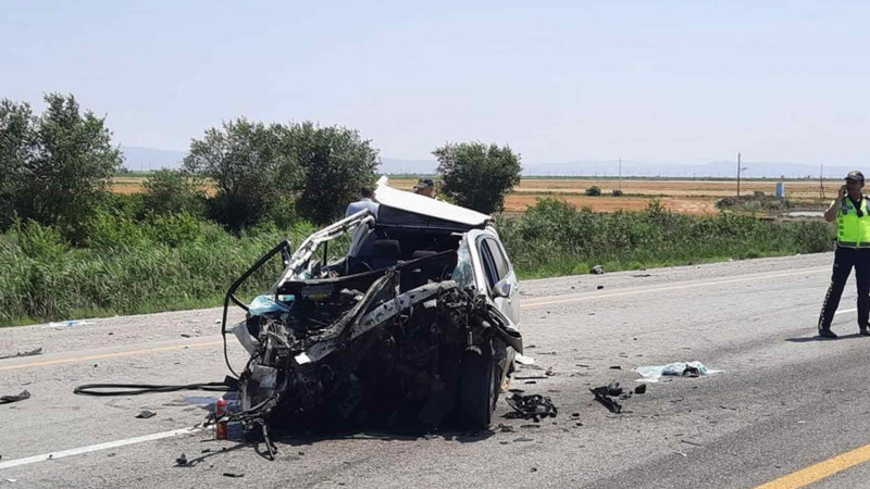 Sumqayıt sakinləri Hacıqabulda yol qəzasına düşüblər