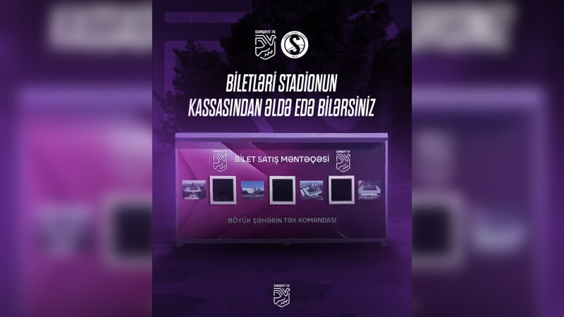 Sumqayıt – Səbail: biletləri stadiondan ala bilərsiniz