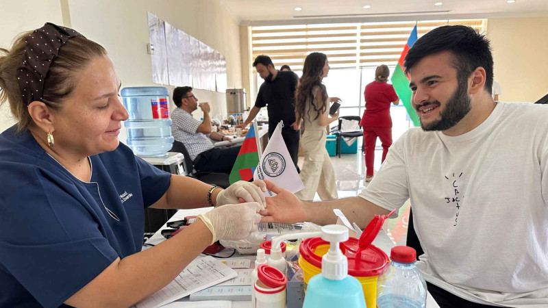 Sumqayıtda qanvermə aksiyası təşkil olunub