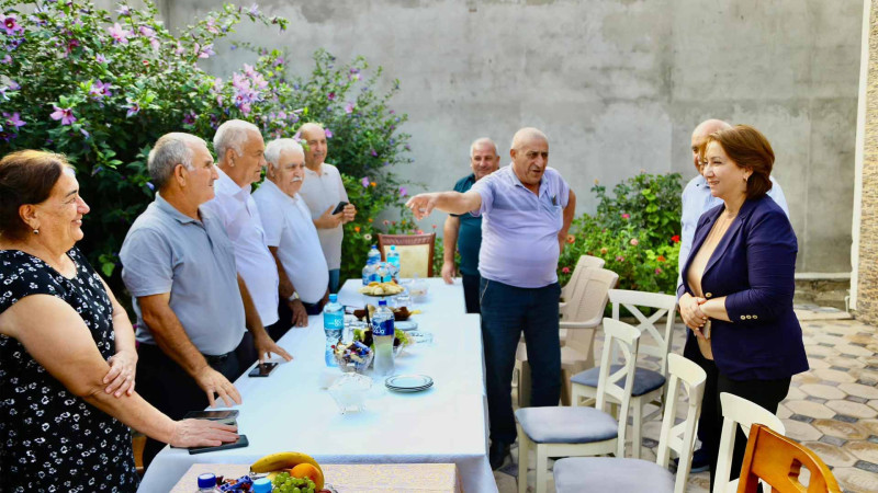Deputatlığa namizəd Mehriban Vəliyeva “Yaşıldərə”də oldu