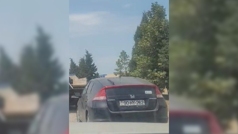 Yol polisi narkoman sürücünü saxlayıb