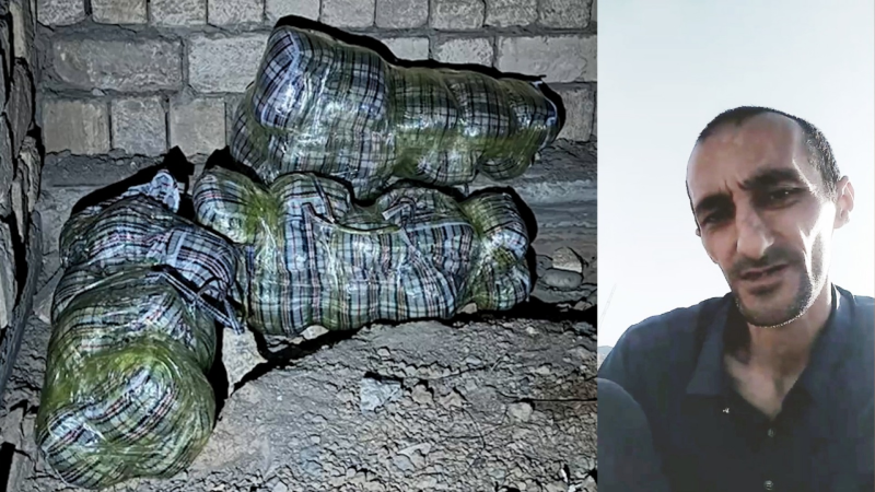 Polis Sumqayıtda narkokuryeri saxladı