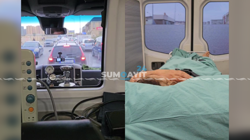 Ağır xəstə “Saray korpüsü”ndəki tıxacda qaldı