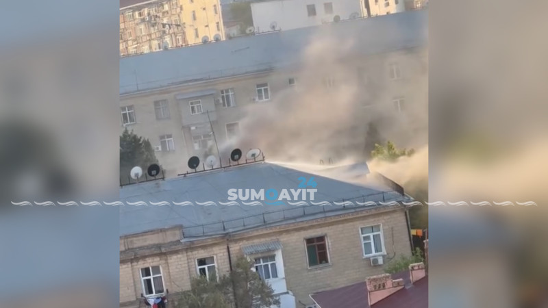 Yataqxana binasında güclü yanğın