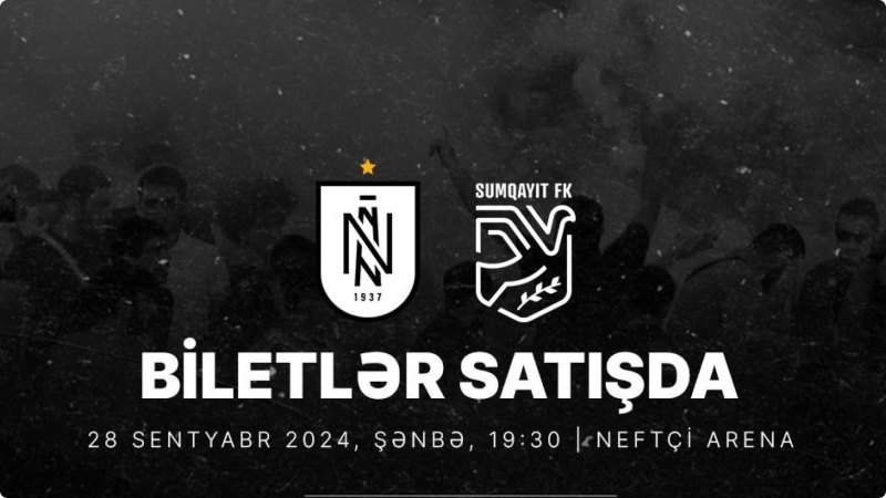 “Neftçi” klubu “Sumqayıt”la oyuna biletlərin qiymətini endirdi