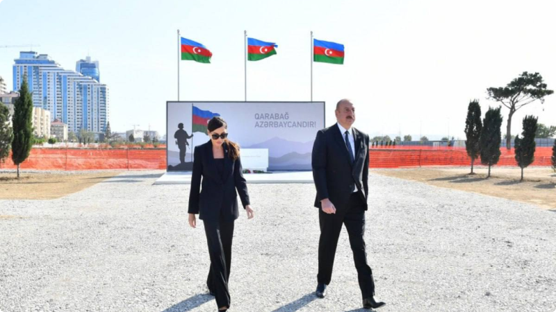 Prezident İlham Əliyev Zəfər parkında olub