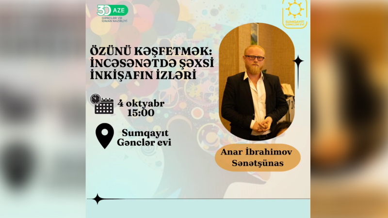 Sumqayıt Gənclər Evində təlim keçiriləcək