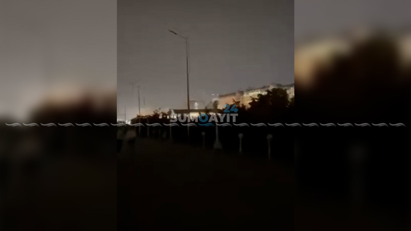 Sumqayıt bulvarında göz-gözü görmür