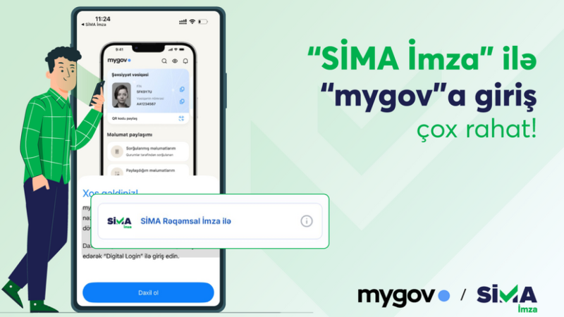“mygov”da bütün sənədləri “SİMA İmza” ilə əldə etmək mümkündür!