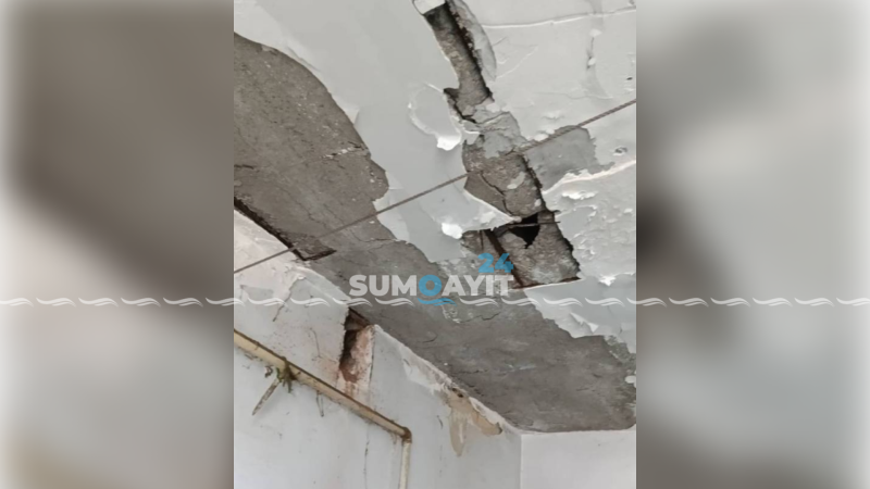 Yataqxana sakinləri: “Az qalmışdı beton başımıza düşsün”