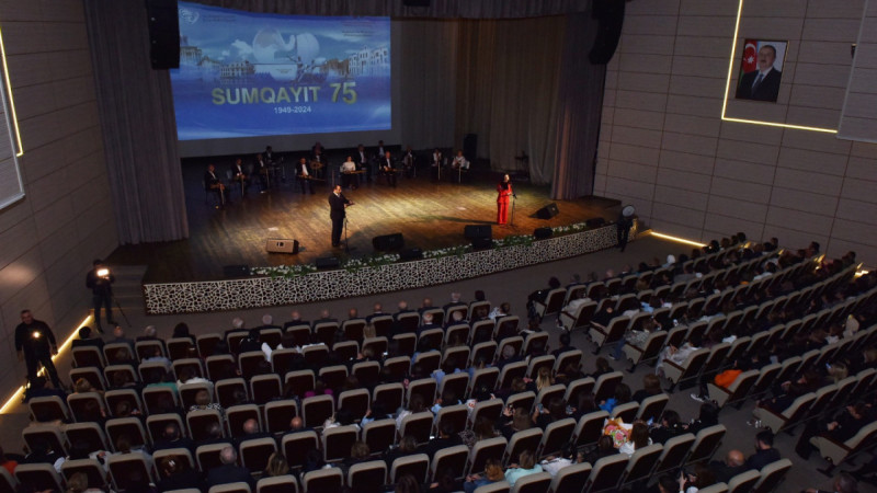 Sumqayıtın yubileyi münasibətilə tədbir təşkil olunub