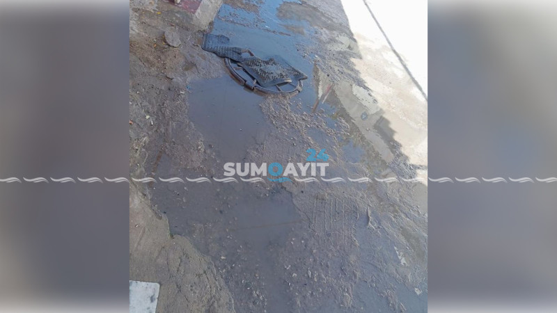Sumqayıtda kanalizasiya daşdı, məsul qurum məsuliyyəti boynundan atdı