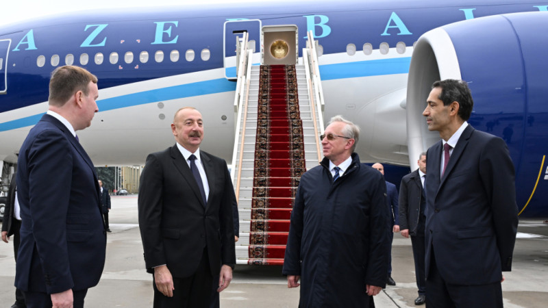 Azərbaycan Prezidenti İlham Əliyev Rusiyaya səfər edib