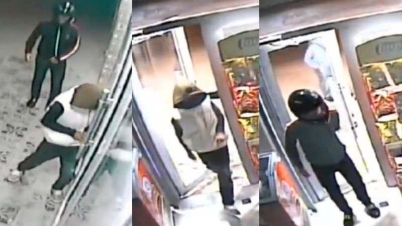 Sarayda mağazanı qarət etmək istədilər - VİDEO