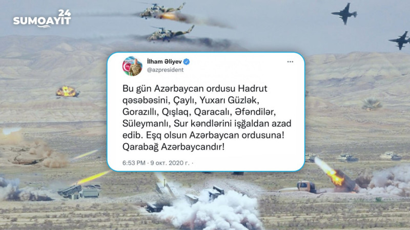 44 günlük müharibənin 13-cü günü - Şanlı ordumuz qəsəbə və kəndləri azad edib