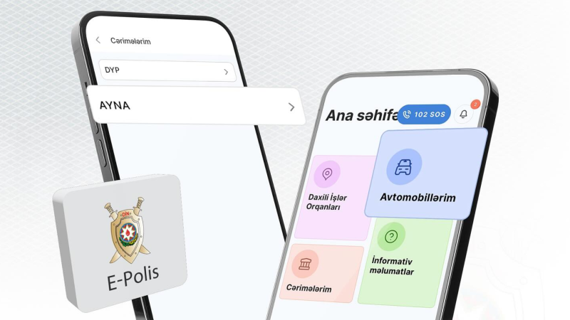 AYNA cərimələri E-Polis tətbiqində