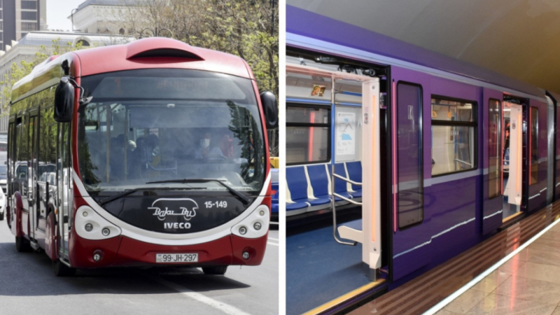 COP29: Bu şəxslər üçün ictimai nəqliyyat pulsuz olacaq