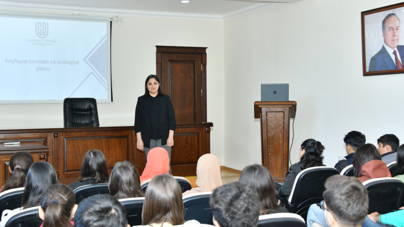 SDU-da 1-ci kurs tələbələri üçün məlumatlandırıcı görüş keçirilib