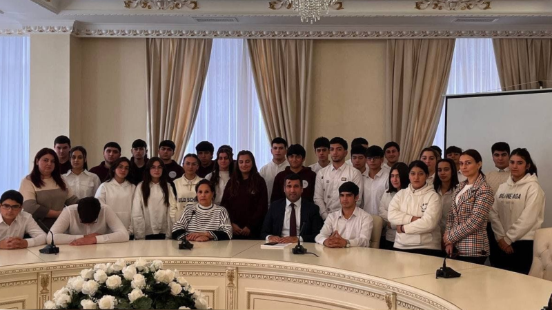 Sumqayıtda tələbələrə insan alverinin doğurduğu fəsadlardan danışılıb