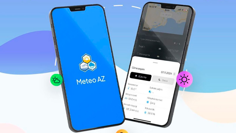 Hava şəraiti artıq mobil tətbiqdə