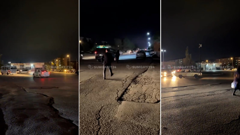 Sumqayıt vağzalında yaşanan xaos