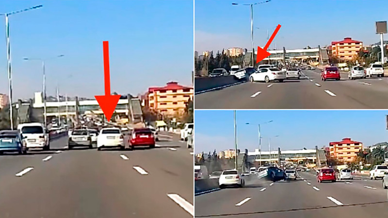 Bakı-Sumqayıt yolunda “Honda” qəzaya səbəb oldu