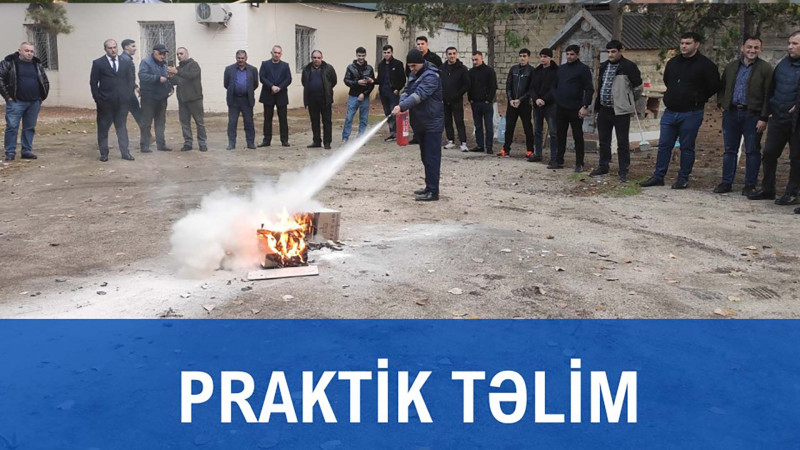 STM işçilərinə yanğın təhlükəsizliyi ilə bağlı təlim keçirilib