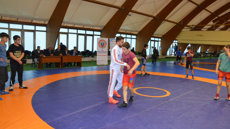 Güləş peşəkarlarından Sumqayıtda ustad dərsi