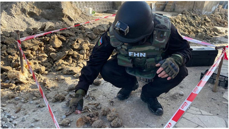 Sarayda hərbi sursatlar aşkarlanıb