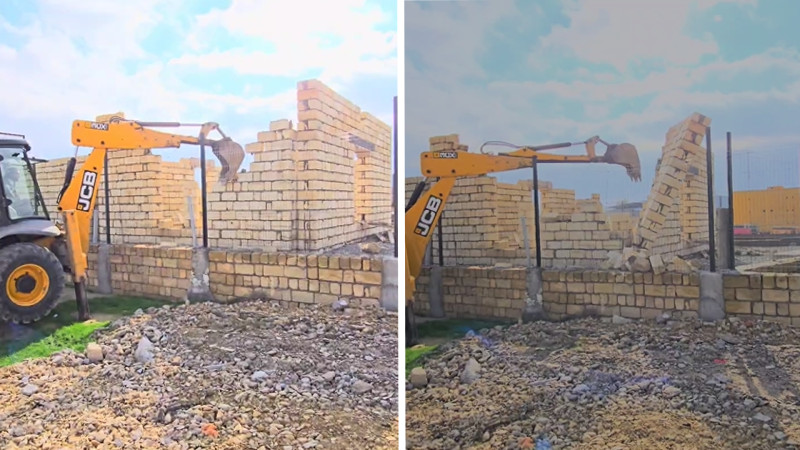 Sarayda qanunsuz tikili sökülüb