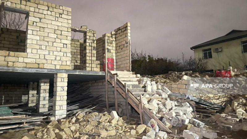 Masazırda ev uçub - Yaralılar Sumqayıta təxliyə olunub