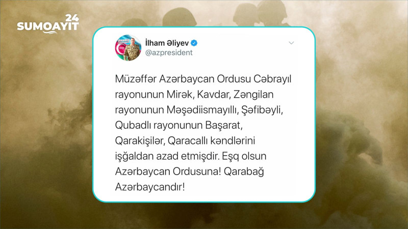 Vətən müharibəsi xronikası: 4 noyabr