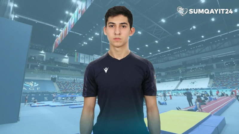 Sumqayıt gimnastı Vətənə qızıl medalla döndü