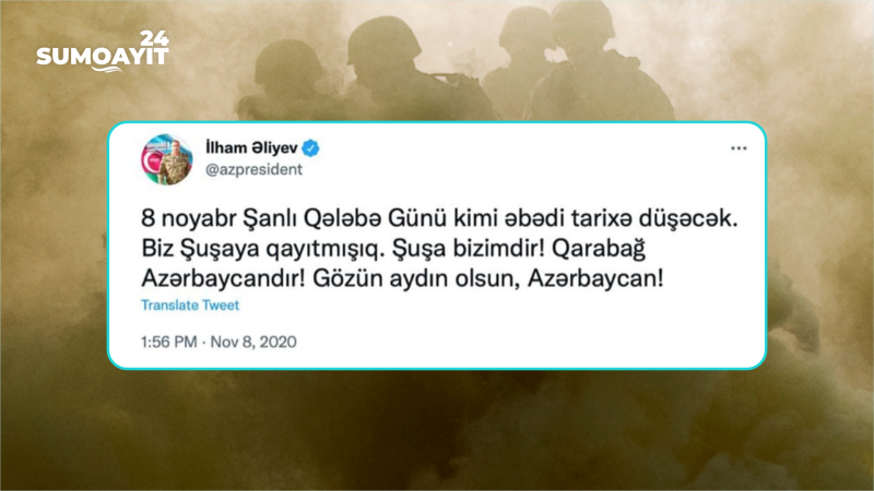 Vətən müharibəsinin xronikası: Şuşa, sən azadsan!