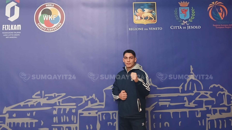 Sumqayıtlı karateçi finalda erməniyə “dərs verdi” - VİDEO