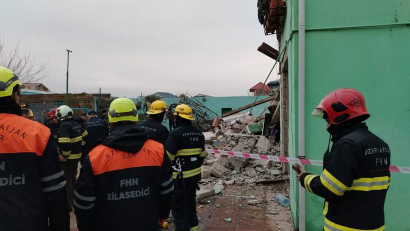 Novxanıda partlayış - Məşhur şahmatçının valideyinləri yaralanıblar - VİDEO