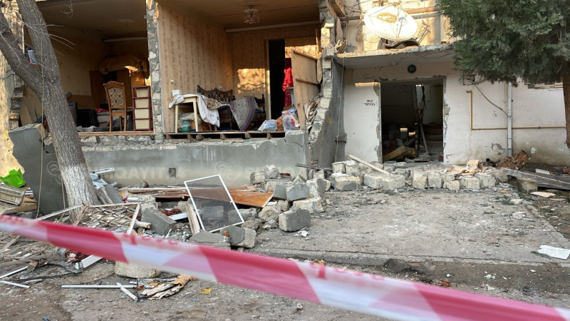 Partlayış zamanı şok keçirən qadın öldü