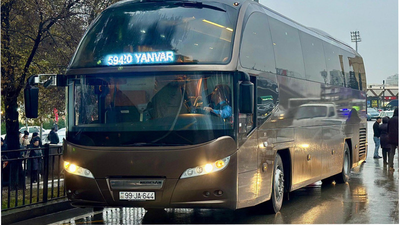 594 saylı avtobuslar fəaliyyətə başladı