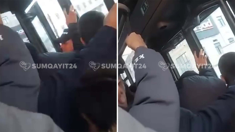 Sumqayıtda avtobusda BASABAS