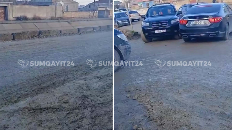 Sürücülər alternativ yoldan narazıdırlar - VİDEO