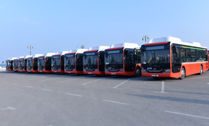 Sumqayıta yeni AVTOBUSLAR GƏTİRİLİB