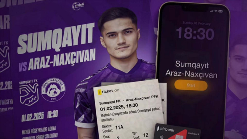 Sumqayıt Araz-Naxçıvan matçının biletləri SATIŞDA