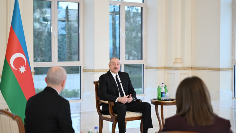 Prezident İlham Əliyev müsahibə verib - FOTO + VİDEO