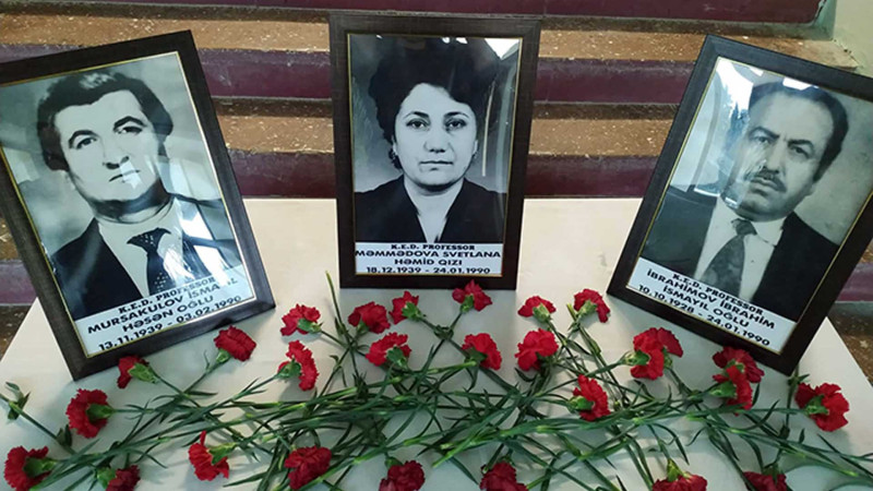 Tankın əzdiyi şəhid alimlər də unudulmadı