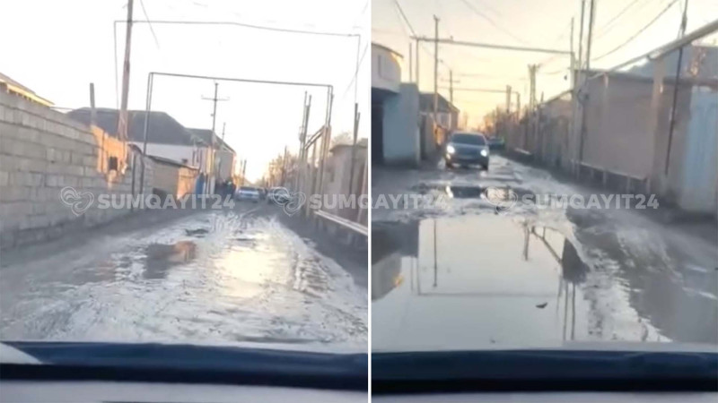 Tağıyev qəsəbəsində baxımsız qalan şəhid küçəsi